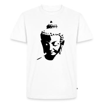bouddha - T-shirt Premium bio Homme - blanc - Devant - Nico (187cm)