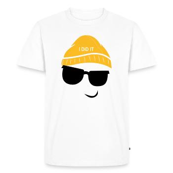 I did it too - Men's Premium Organic T-Shirt - white - Front - Nico (187cm)