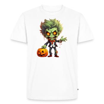 Garçon zombie - T-shirt Premium bio Homme - blanc - Devant - Nico (187cm)