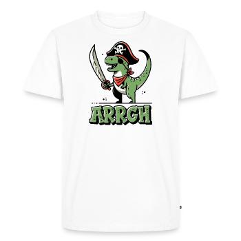 Halloween Pirate Dire Tenue Costume Arrgh - T-shirt Premium bio Homme - blanc - Devant - Nico (187cm)