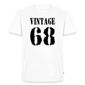 VINTAGE (1968) - Men's Premium Organic T-Shirt - white - Front - Nico (187cm)