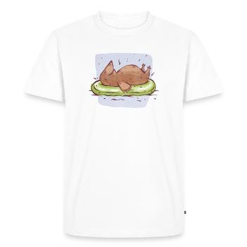 Taupe sur l'eau - T-shirt Premium bio Homme - blanc - Devant - Nico (187cm)