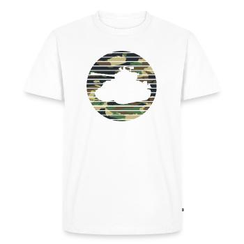 Réservoir rétro camouflage tropical camouflage militaire - T-shirt Premium bio Homme - blanc - Devant - Nico (187cm)