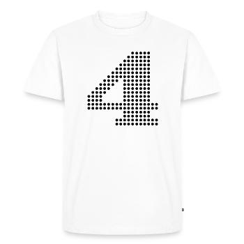 4 nummer - T-shirt Premium bio Homme - blanc - Devant - Nico (187cm)