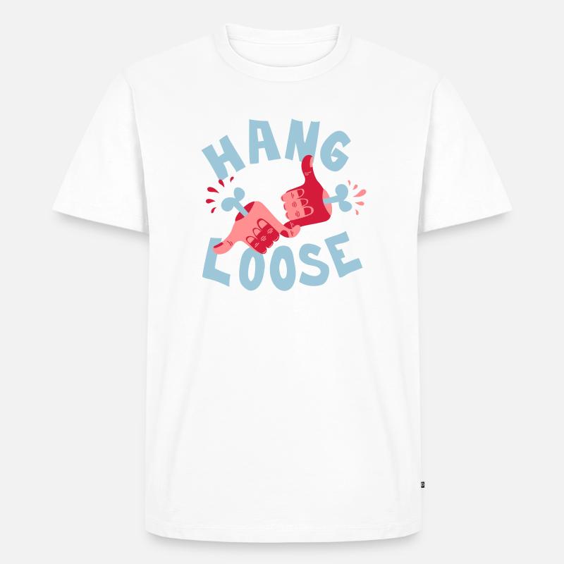 Keep it easy - Männer Premium Bio T-Shirt - Weiß