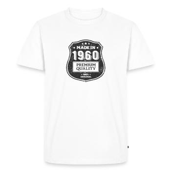 MADE IN 1960 - T-shirt Premium bio Homme - blanc - Devant - Nico (187cm)