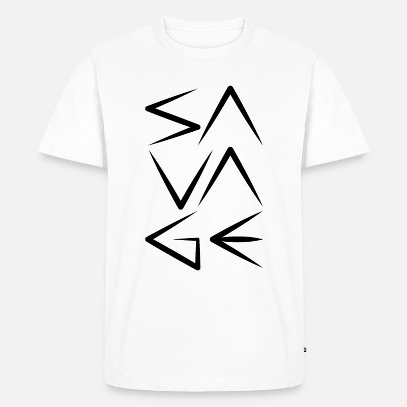 Savage: Make a Bold Statement - Men's Premium Organic T-Shirt - white