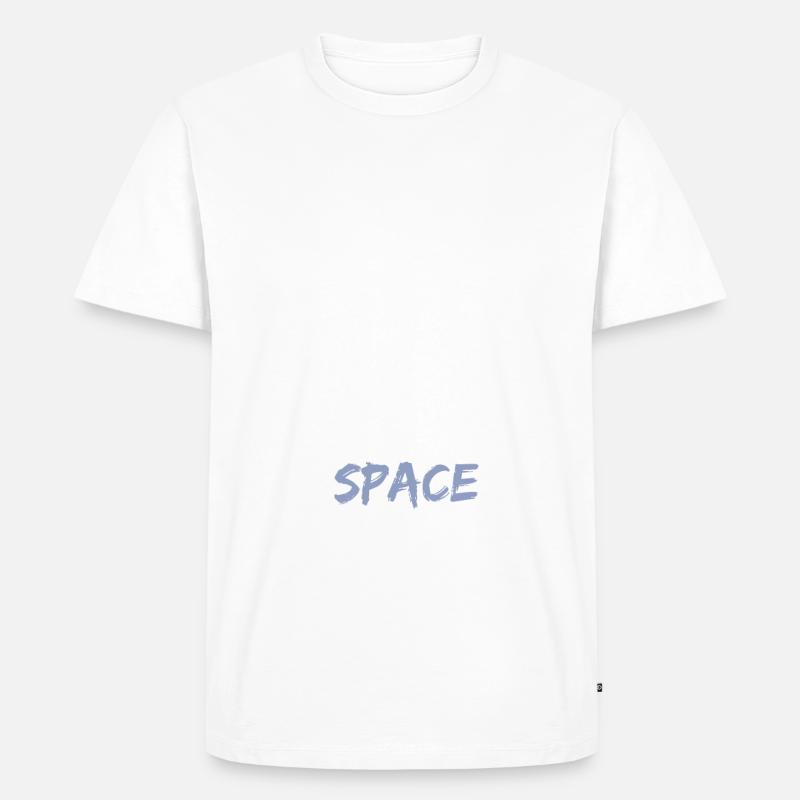 Give me space - Männer Premium Bio T-Shirt - Weiß