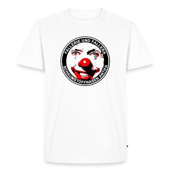 Clown amusant Varaiation Falleri Fallera - T-shirt Premium bio Homme - blanc - Devant - Nico (187cm)