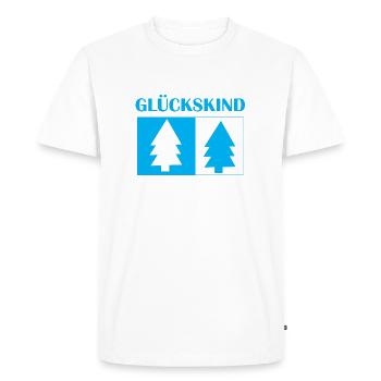 Glückskind - T-shirt Premium bio Homme - blanc - Devant - Nico (187cm)