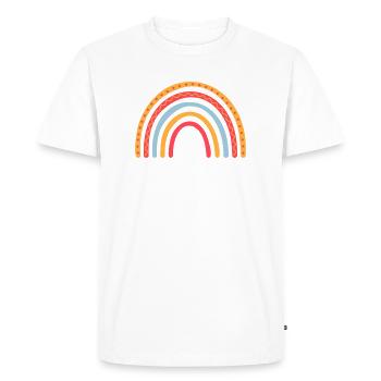 Rainbow - Men's Premium Organic T-Shirt - white - Front - Nico (187cm)