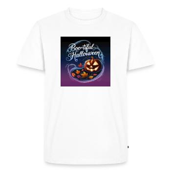 Boo-tiful Halloween - Halloween collection - Men's Premium Organic T-Shirt - white - Front - Nico (187cm)