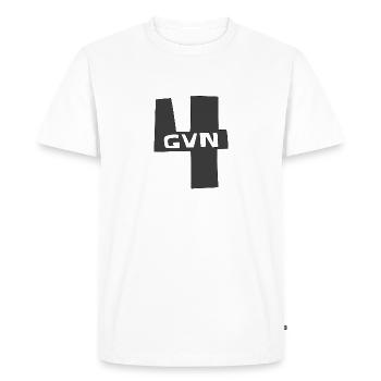 Christian Design 4GVN - T-shirt Premium bio Homme - blanc - Devant - Nico (187cm)