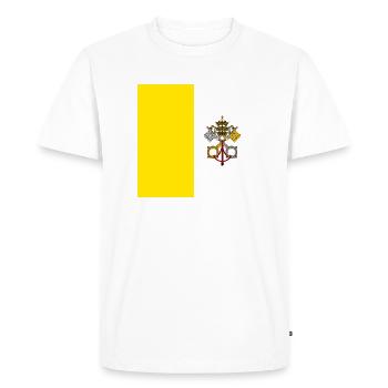 Drapeau de la Cité du Vatican - T-shirt Premium bio Homme - blanc - Devant - Nico (187cm)