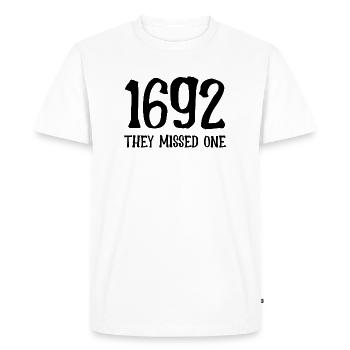 1692 ils en ratèrent un - T-shirt Premium bio Homme - blanc - Devant - Nico (187cm)