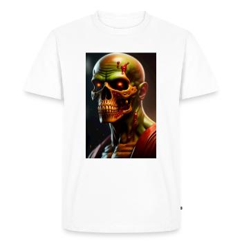 Zombie 01 - T-shirt Premium bio Homme - blanc - Devant - Nico (187cm)