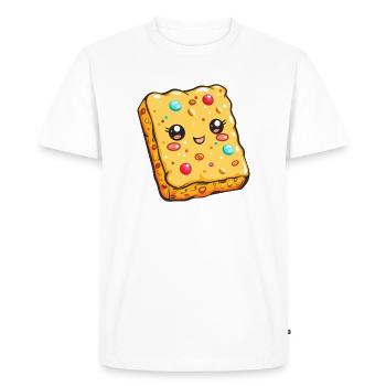 Biscuit drôle avec des pépites Bande dessinée - T-shirt Premium bio Homme - blanc - Devant - Nico (187cm)