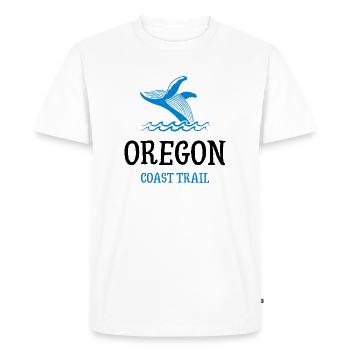 Sentier de la côte de l’Oregon OCT États-Unis Amérique Randonnée Pèlerinage - T-shirt Premium bio Homme - blanc - Devant - Nico (187cm)