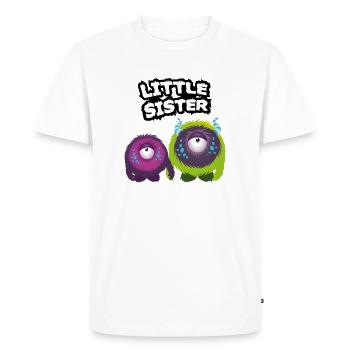 Little Sister Monster - T-shirt Premium bio Homme - blanc - Devant - Nico (187cm)