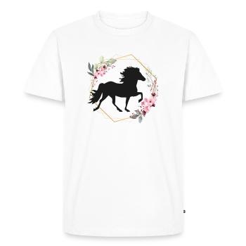 Fleurs d’Isi - T-shirt Premium bio Homme - blanc - Devant - Nico (187cm)