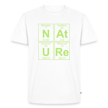 N-At-U-Re (nature) - Full - Men's Premium Organic T-Shirt - white - Front - Nico (187cm)
