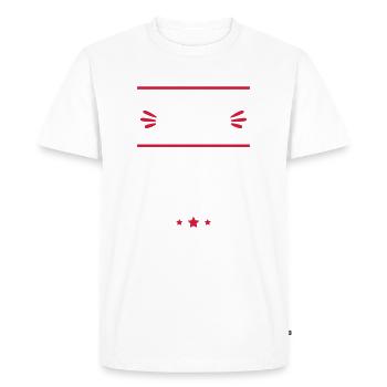 le roi de la route, cadeau chauffeur routier - T-shirt Premium bio Homme - blanc - Devant - Nico (187cm)
