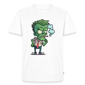 Undead Nicotine - Men's Premium Organic T-Shirt - white - Front - Nico (187cm)