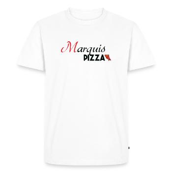 Marquis Pizza - T-shirt Premium bio Homme - blanc - Devant - Nico (187cm)