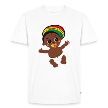 Kiko rasta - T-shirt Premium bio Homme - blanc - Devant - Nico (187cm)