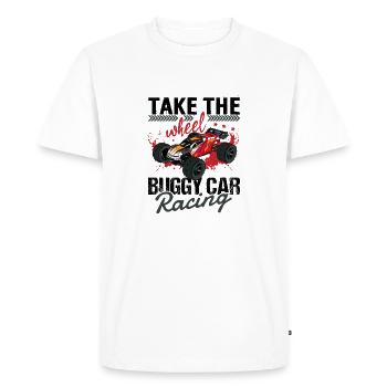 RC Racing Car Modèle de voiture Course à distance - T-shirt Premium bio Homme - blanc - Devant - Nico (187cm)