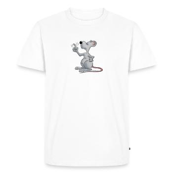 Meine Meinung steht fest... - Männer Premium Bio T-Shirt - Weiß - Vorne - Nico (187cm)