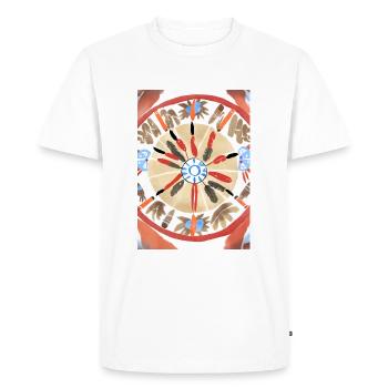 Rêve de bison - T-shirt Premium bio Homme - blanc - Devant - Nico (187cm)