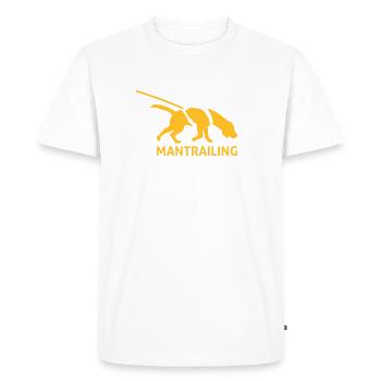 Mantrailing - Men's Premium Organic T-Shirt - white - Front - Nico (187cm)