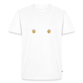 Roi du camping-car - cadeau pour les amateurs de camping - T-shirt Premium bio Homme - blanc - Devant - Nico (187cm)