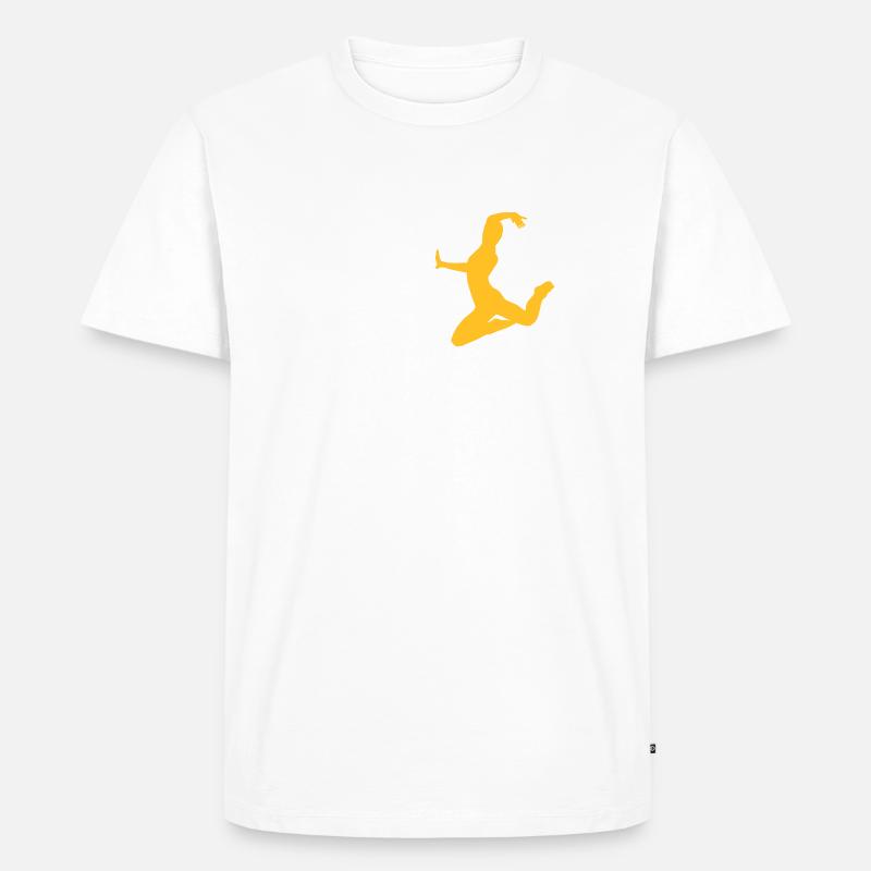 dance - Männer Premium Bio T-Shirt - Weiß