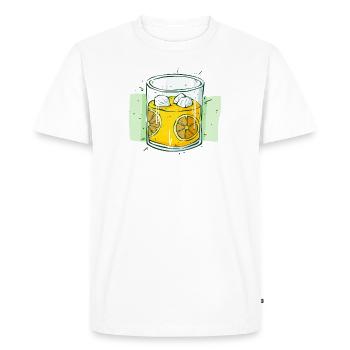 Jus d'orange - T-shirt Premium bio Homme - blanc - Devant - Nico (187cm)