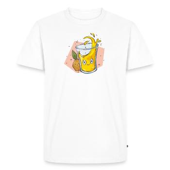 Jus d'orange - T-shirt Premium bio Homme - blanc - Devant - Nico (187cm)