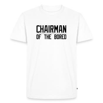 Chairman of the Bored - Men's Premium Organic T-Shirt - white - Front - Nico (187cm)