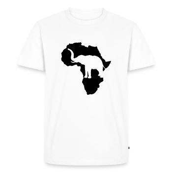 Eléphant Safari Afrique Kenya Serengeti Roots Reggae - T-shirt Premium bio Homme - blanc - Devant - Nico (187cm)