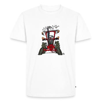 0296 IH 756 - Men's Premium Organic T-Shirt - white - Front - Nico (187cm)