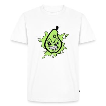 Angry pear - T-shirt Premium bio Homme - blanc - Devant - Nico (187cm)