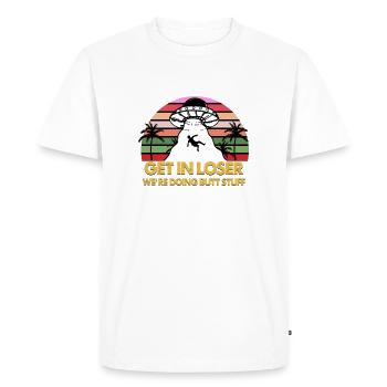 Get In Loser - T-shirt Premium bio Homme - blanc - Devant - Nico (187cm)
