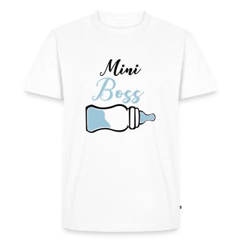 patron de biberon - T-shirt Premium bio Homme - blanc - Devant - Nico (187cm)
