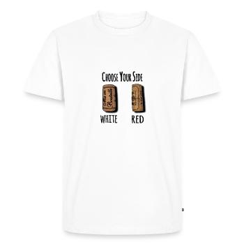 Deux bouchons - T-shirt Premium bio Homme - blanc - Devant - Nico (187cm)