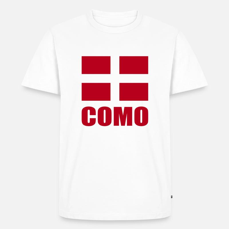 Como - Männer Premium Bio T-Shirt - Weiß