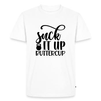 31 sucez-le renoncule - T-shirt Premium bio Homme - blanc - Devant - Nico (187cm)
