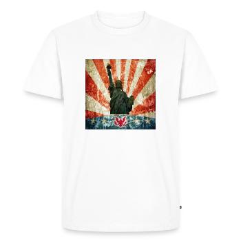Statue de la Liberté, États-Unis - T-shirt Premium bio Homme - blanc - Devant - Nico (187cm)