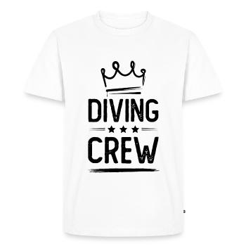 Diving Crew - Men's Premium Organic T-Shirt - white - Front - Nico (187cm)