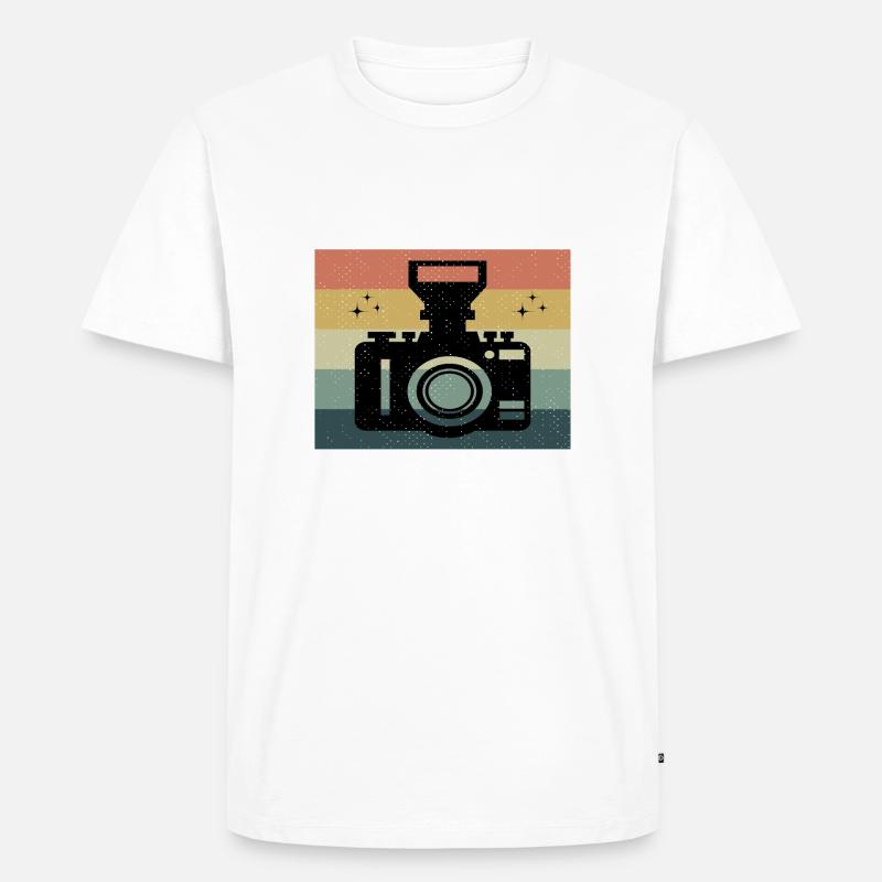 Capturing Moments - Männer Premium Bio T-Shirt - Weiß