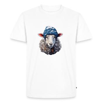 Moutons d’hiver - T-shirt Premium bio Homme - blanc - Devant - Nico (187cm)